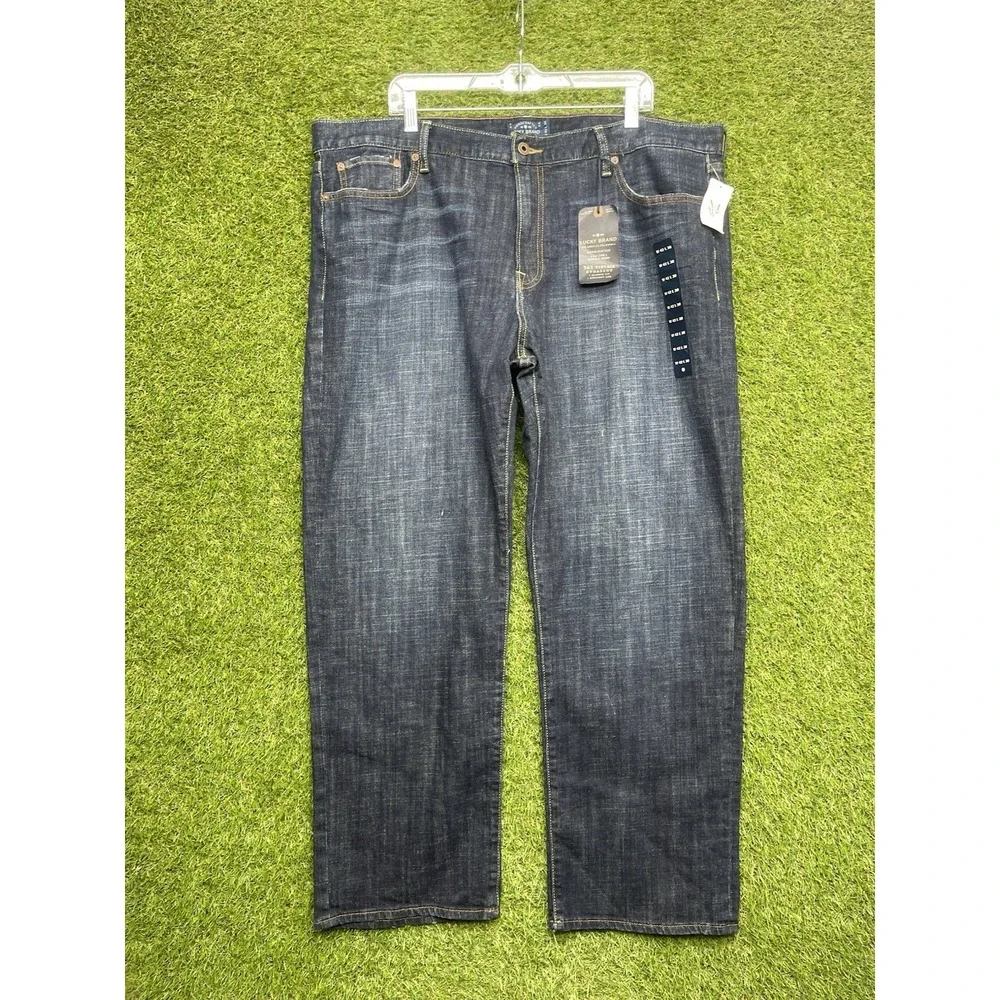 Lucky Brand Jeans Mens 42x30 361 Vintage Straight Navy Low Rise Classic Fit NWT